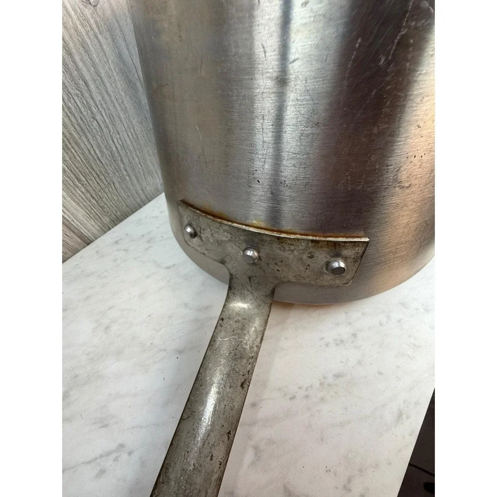 Vintage Vollrath Aluminum Tapered Saucepan Pot 7335-1 NSF Commercial Kitchen